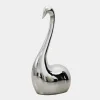 Statues & Sculptures Table Top|Floor Standing^Pure Swan 80cm Silver Metal Indoor Sculpture