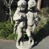 Statues & Sculptures Cherub|Roman^Putti Cherubs 108cm Stone Garden Statue
