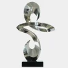 Statues & Sculptures Table Top|Floor Standing^Quantum Drift 87cm Silver Metal Indoor Sculpture v2