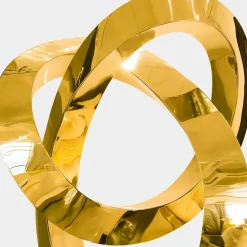 Statues & Sculptures Table Top|Floor Standing^Quantum Helix 88cm Gold Metal Indoor Sculpture