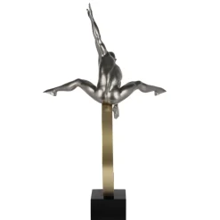 Statues & Sculptures Figurative|Floor Standing^Quantum Leap 80cm Anthracite Resin Indoor Sculpture