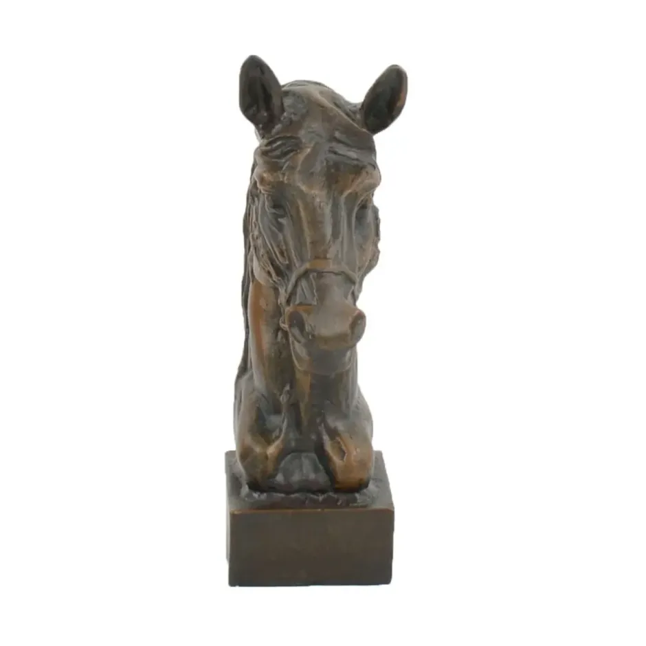 Statues & Sculptures Horses^Race Horse Head Bronze Metal Garden Ornament