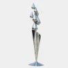 Statues & Sculptures Giant|Floor Standing^Raindrop Dream 215cm Silver Metal Garden Sculpture