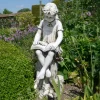 Statues & Sculptures Children^Reading Girl 89cm Stone Resin Garden Statue