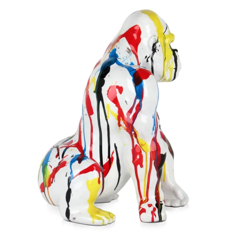 Statues & Sculptures Table Top|Abstract^Regal Orangutan 38cm Multicolour Resin Indoor Sculpture