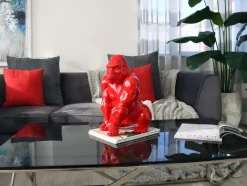 Statues & Sculptures Table Top|Animals^Regal Orangutan 38cm Red Resin Indoor Sculpture