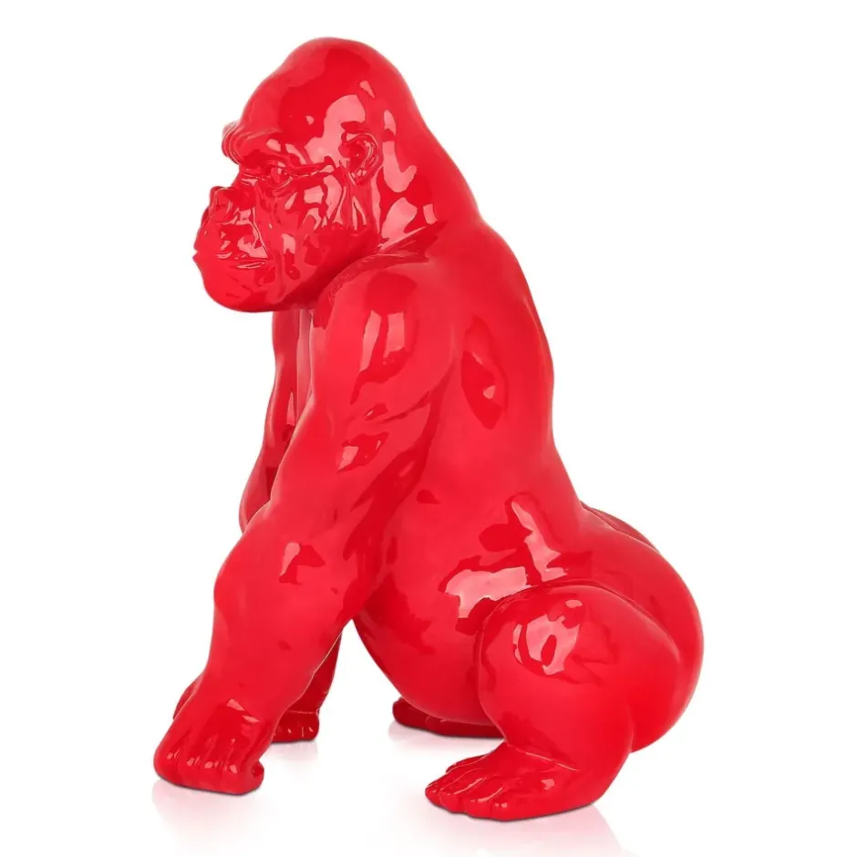 Statues & Sculptures Table Top|Animals^Regal Orangutan 38cm Red Resin Indoor Sculpture