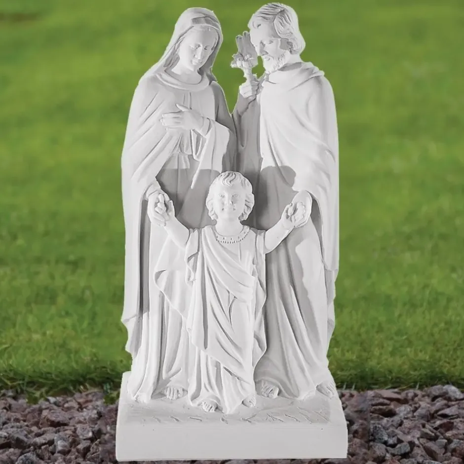 Statues & Sculptures Jesus|Virgin Mary^Religious Family 50cm Marble Resin Garden Statue