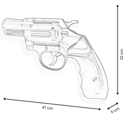 Statues & Sculptures Wall Art|Pop Art^Retro Revolver 32cm Pop Art Resin Wall Sculpture