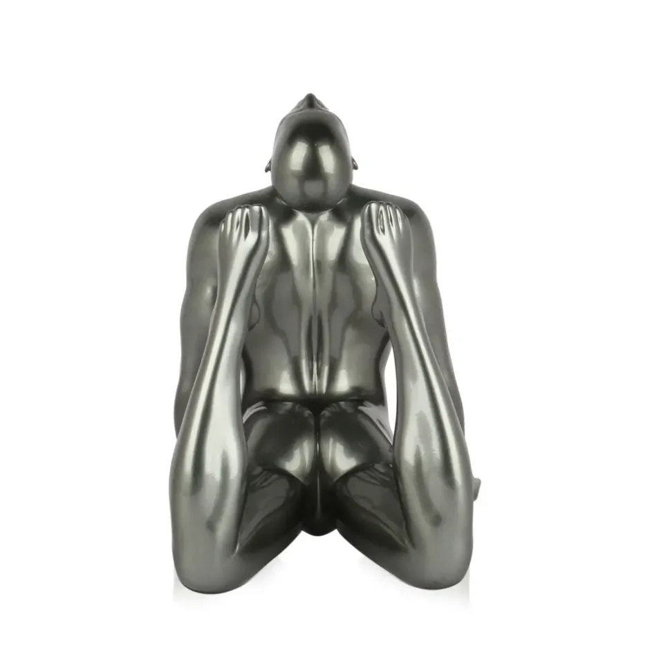 Statues & Sculptures Figurative|Table Top^Rising Core 24cm Anthracite Resin Indoor Sculpture
