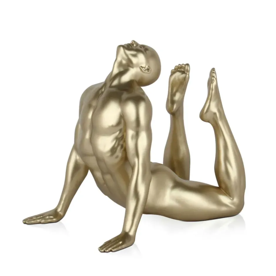 Statues & Sculptures Figurative|Table Top^Rising Core 24cm Gold Resin Indoor Sculpture