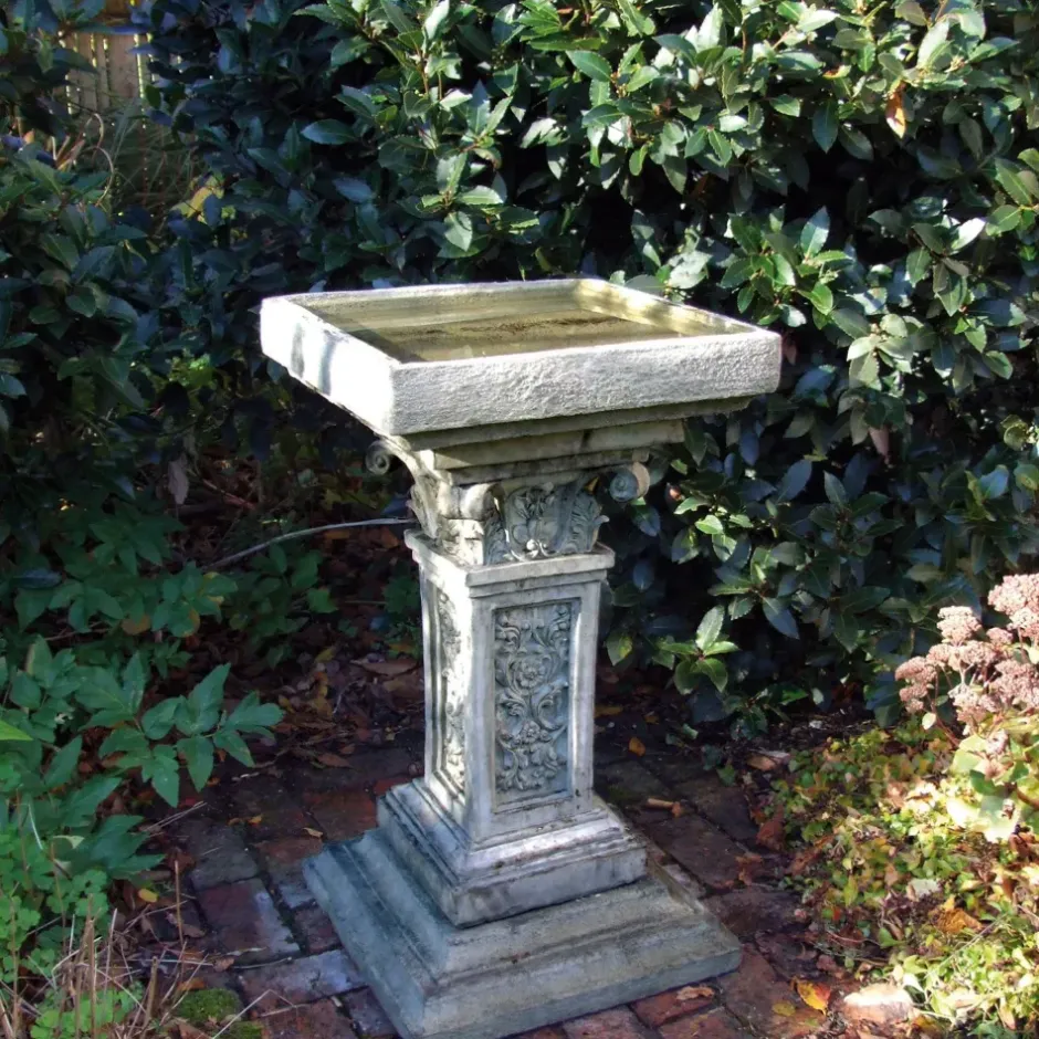 Statues & Sculptures Bird Baths^Rocco Classic Stone Garden Bird Bath