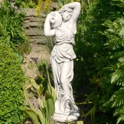 Statues & Sculptures Roman^Roman Goddess with Urn 84cm Stone Resin Garden Statue