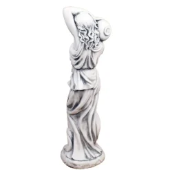 Statues & Sculptures Roman^Roman Goddess with Urn 84cm Stone Resin Garden Statue