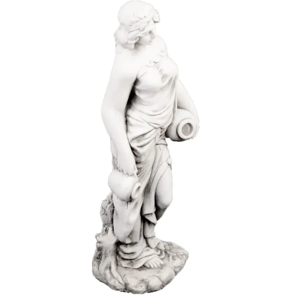 Statues & Sculptures Roman^Roman Goddess with Urns 79cm Stone Resin Garden Statue