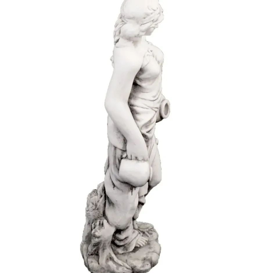 Statues & Sculptures Roman^Roman Goddess with Urns 79cm Stone Resin Garden Statue