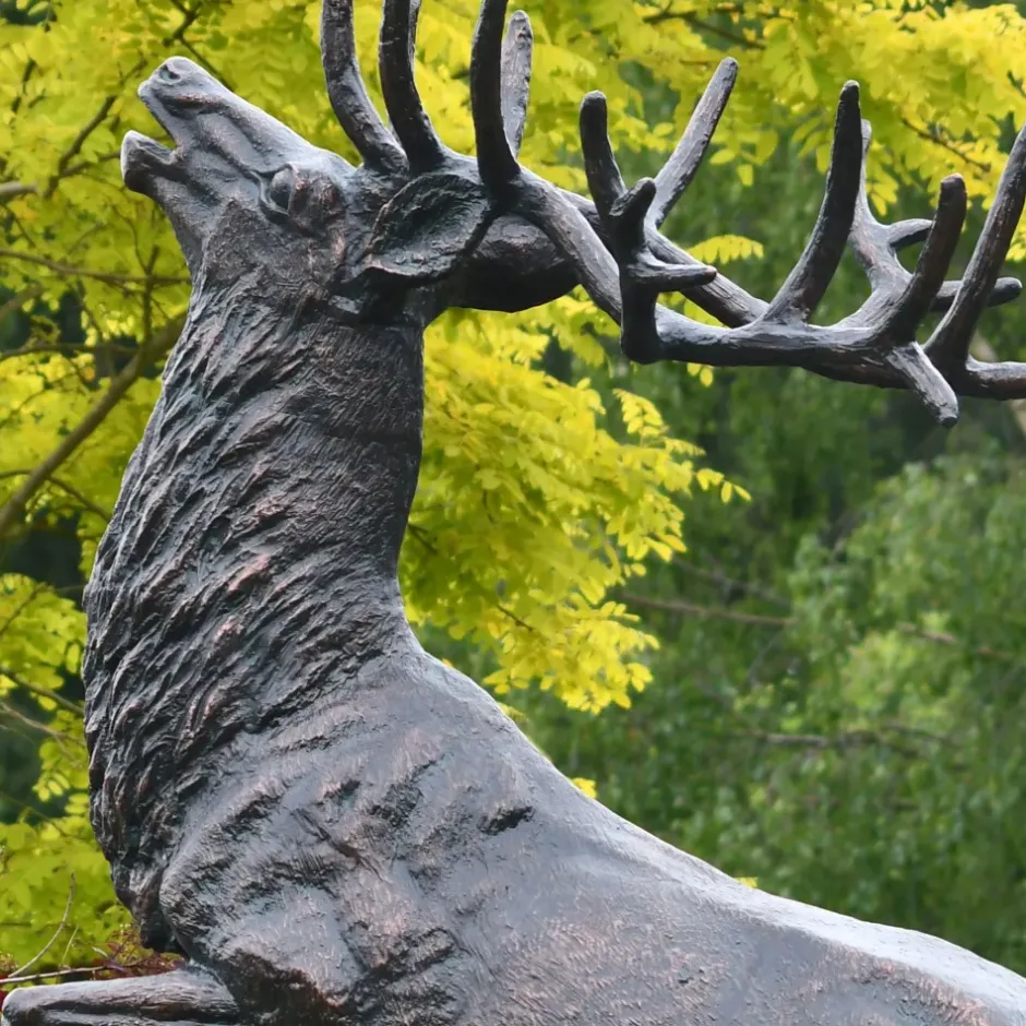 Statues & Sculptures Stags & Deers^Royal Deer 213cm Bronze Metal Garden Statue