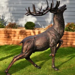 Statues & Sculptures Stags & Deers^Royal Deer 168cm Bronze Metal Garden Statue