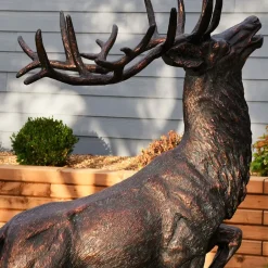 Statues & Sculptures Stags & Deers^Royal Deer 168cm Bronze Metal Garden Statue