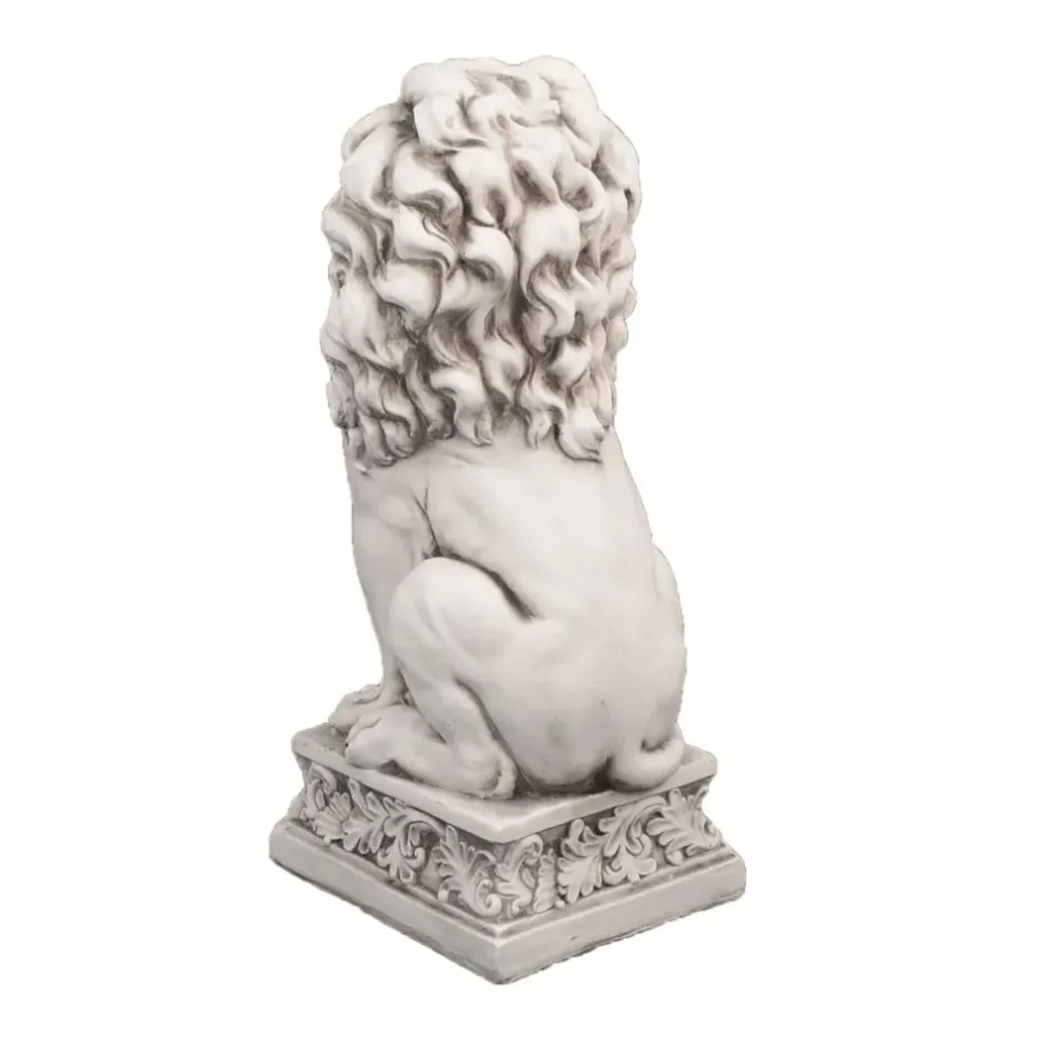 Statues & Sculptures Wildlife|Lions^Royal Lion Antique Stone Garden Statue
