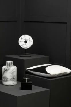 Statues & Sculptures Table Top|Abstract^Sacred Circle 34cm White Marble Indoor Sculpture