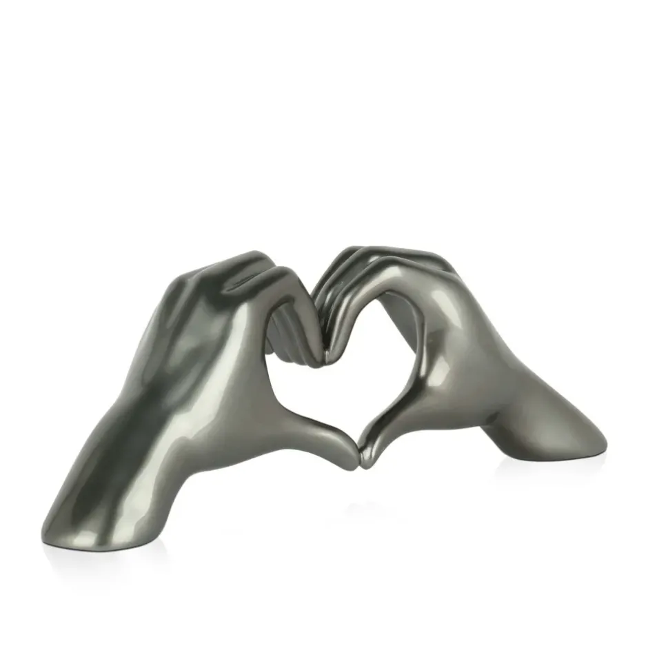 Statues & Sculptures Table Top|Contemporary^Sacred Love 15cm Anthracite Resin Indoor Sculpture