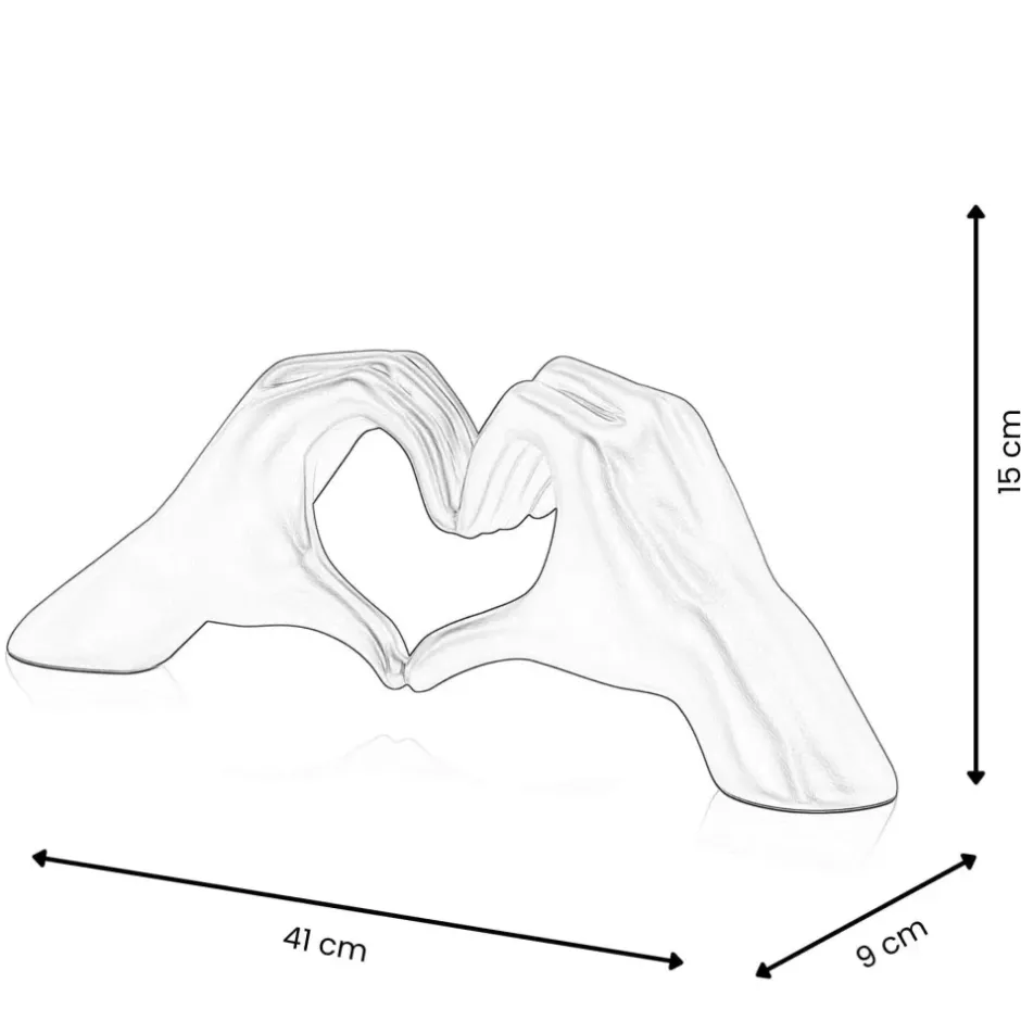 Statues & Sculptures Table Top|Contemporary^Sacred Love 15cm Anthracite Resin Indoor Sculpture