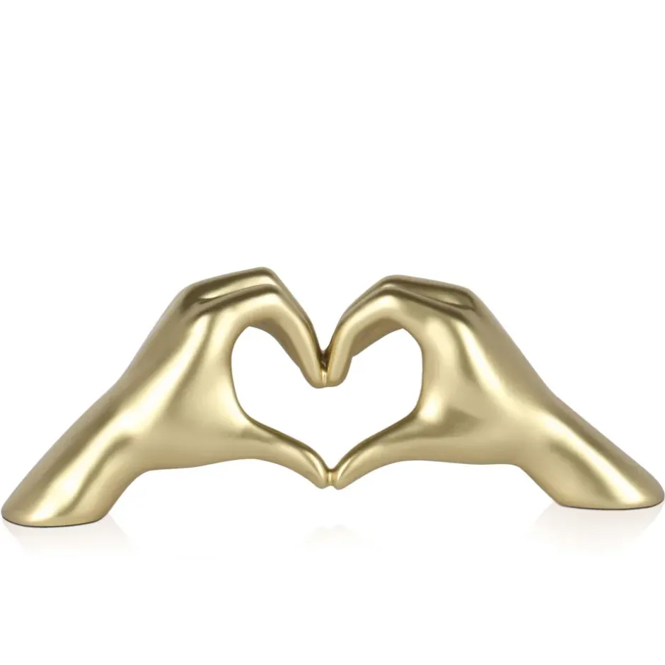 Statues & Sculptures Table Top|Contemporary^Sacred Love 15cm Gold Resin Indoor Sculpture