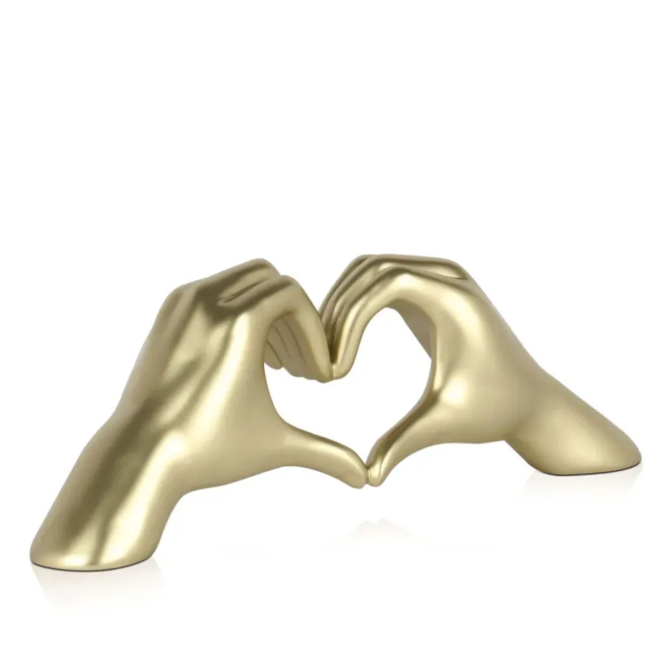 Statues & Sculptures Table Top|Contemporary^Sacred Love 15cm Gold Resin Indoor Sculpture