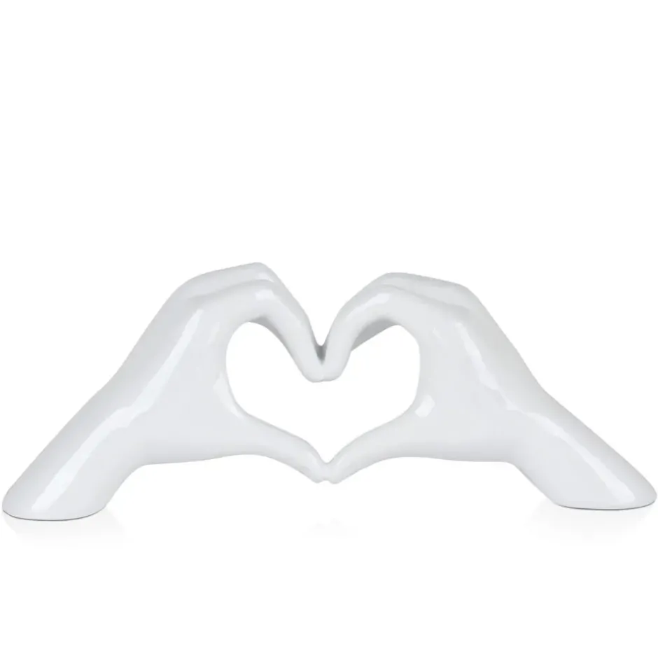 Statues & Sculptures Table Top|Contemporary^Sacred Love 15cm White Resin Indoor Sculpture