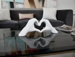 Statues & Sculptures Table Top|Contemporary^Sacred Love 15cm White Resin Indoor Sculpture