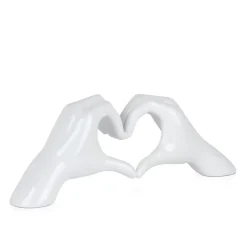 Statues & Sculptures Table Top|Contemporary^Sacred Love 15cm White Resin Indoor Sculpture