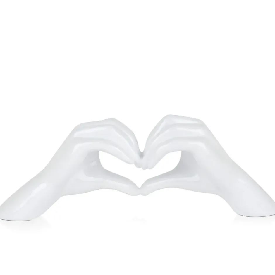 Statues & Sculptures Table Top|Contemporary^Sacred Love 15cm White Resin Indoor Sculpture