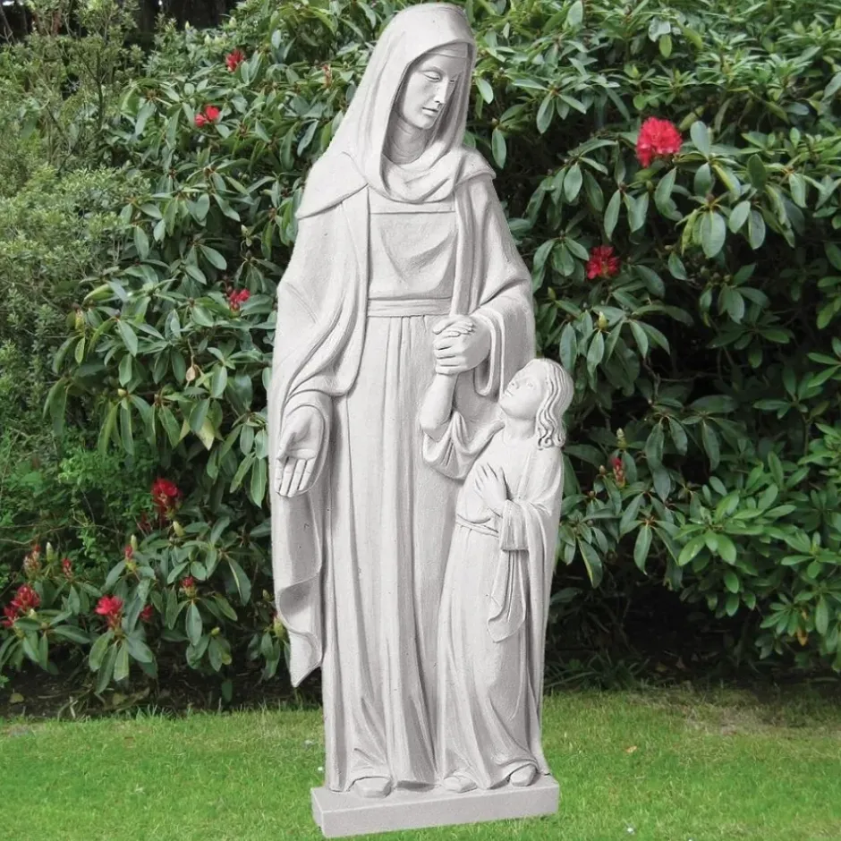 Statues & Sculptures Virgin Mary^Saint Anna 110cm Marble Resin Garden Statue