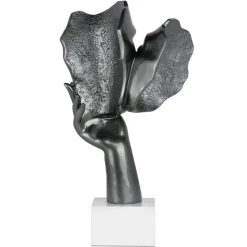 Statues & Sculptures Figurative|Table Top^Secret Kiss 50cm Anthracite Resin Indoor Sculpture