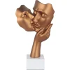 Statues & Sculptures Figurative|Table Top^Secret Kiss 50cm Bronze Resin Indoor Sculpture
