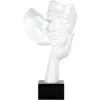 Statues & Sculptures Figurative|Table Top^Secret Kiss 50cm White Resin Indoor Sculpture