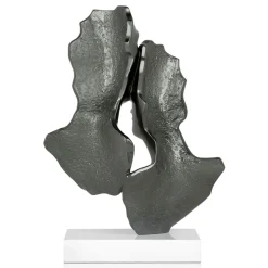 Statues & Sculptures Figurative|Table Top^Secret Lovers 57cm Anthracite Resin Indoor Sculpture