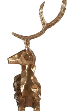 Statues & Sculptures Table Top|Animals^Serene Stag 38cm Bronze Metal Indoor Statue