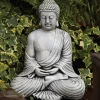 Statues & Sculptures Buddha^Serene Thai Stone Buddha Garden Ornament
