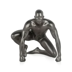 Statues & Sculptures Figurative|Table Top^Shadow Protector 24cm Anthracite Resin Indoor Sculpture