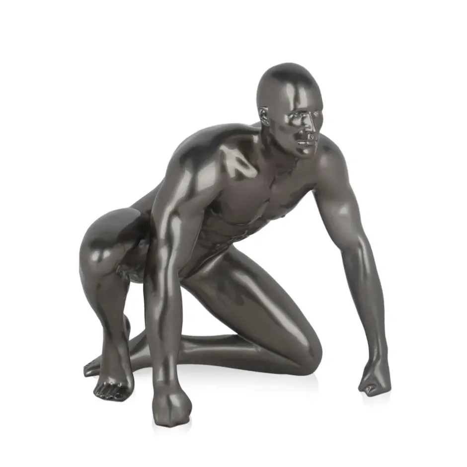 Statues & Sculptures Figurative|Table Top^Shadow Protector 24cm Anthracite Resin Indoor Sculpture