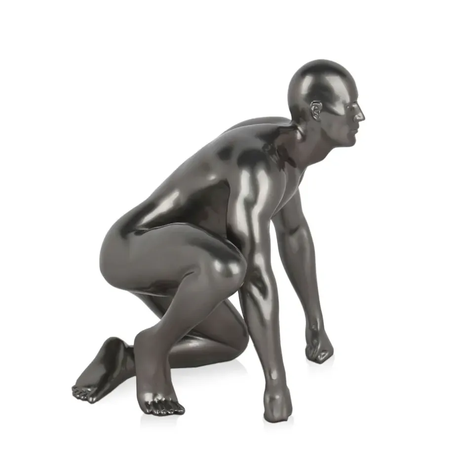 Statues & Sculptures Figurative|Table Top^Shadow Protector 24cm Anthracite Resin Indoor Sculpture