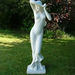 Statues & Sculptures Greek^Shy Maiden 85cm Marble Resin Garden Statue