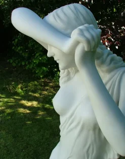 Statues & Sculptures Greek^Shy Maiden 85cm Marble Resin Garden Statue