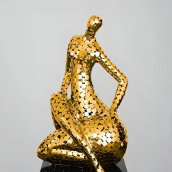 Statues & Sculptures Table Top|Floor Standing^Silent Soul 81cm Gold Metal Indoor Sculpture