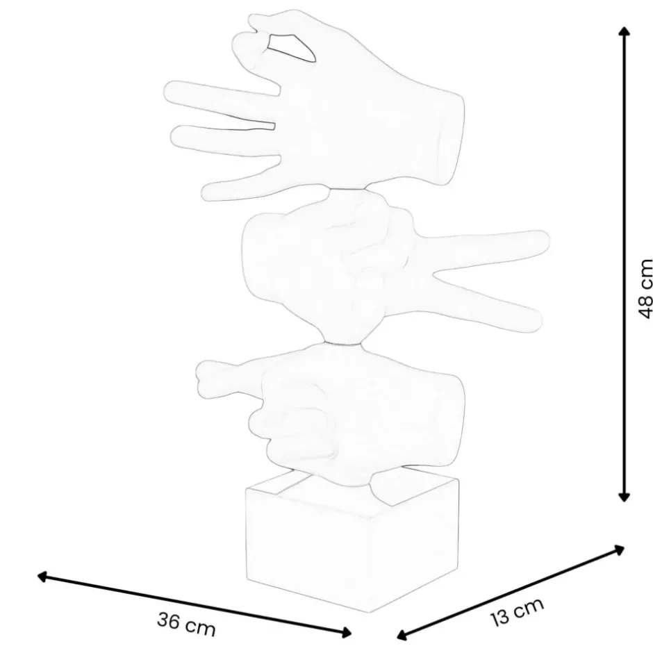 Statues & Sculptures Table Top|Pop Art^Silent Symbols 48cm Pop Art Resin Indoor Sculpture