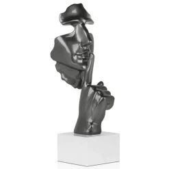 Statues & Sculptures Figurative|Table Top^Silent Warrior 48cm Anthracite Resin Indoor Sculpture