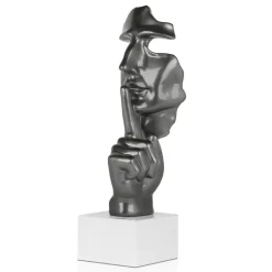 Statues & Sculptures Figurative|Table Top^Silent Warrior 48cm Anthracite Resin Indoor Sculpture