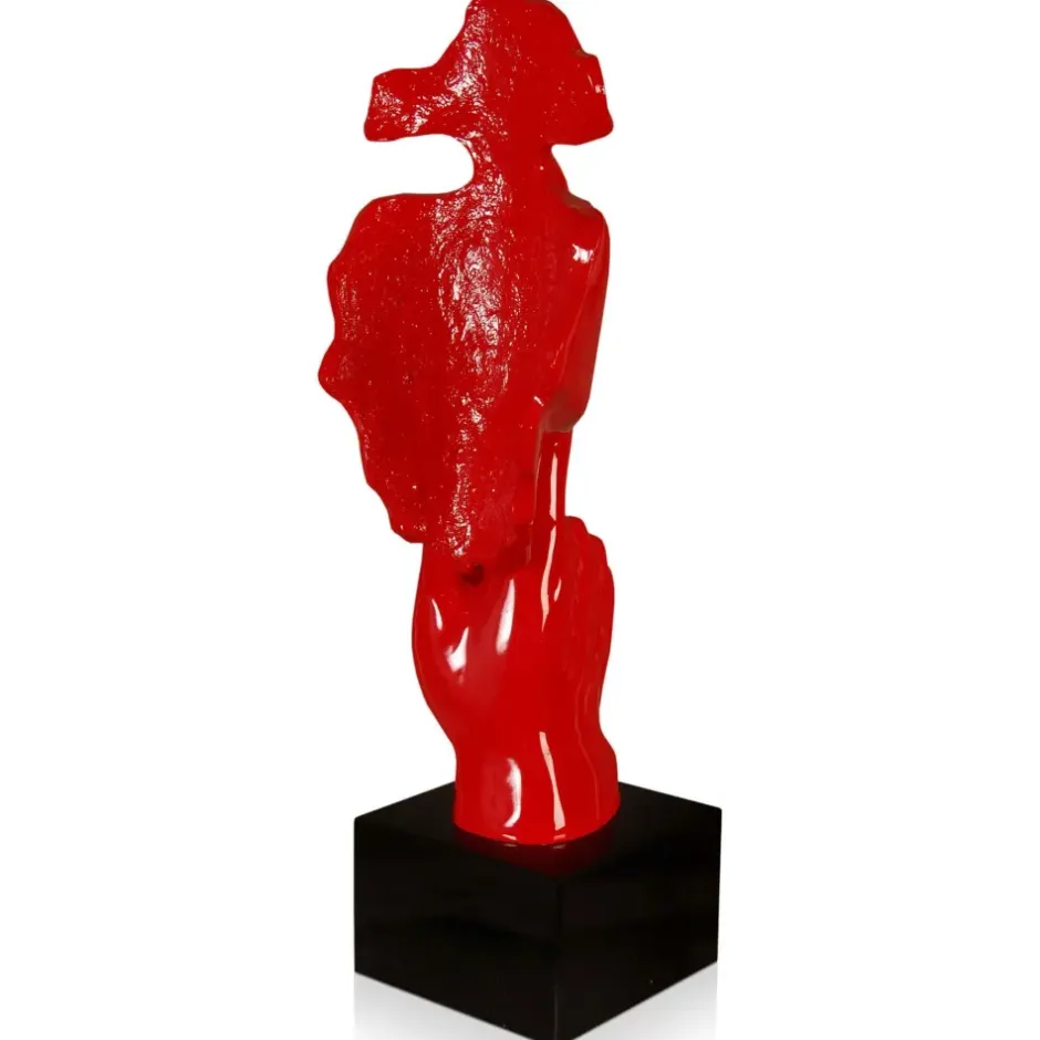 Statues & Sculptures Figurative|Table Top^Silent Warrior 48cm Red Resin Indoor Sculpture